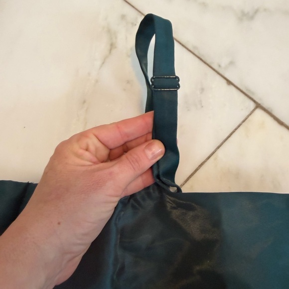 NWT Mare Anthropologie Women XL Forest Green Pleated Fit & Flare Formal Tank Top - Picture 6 of 8